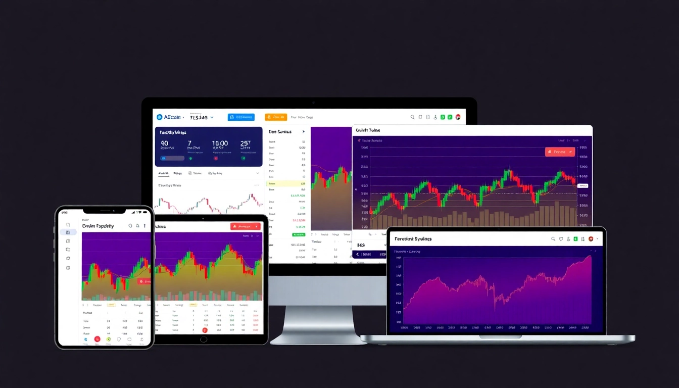 AICoin trading platform showcasing real-time charts and security features, designed for crypto traders.