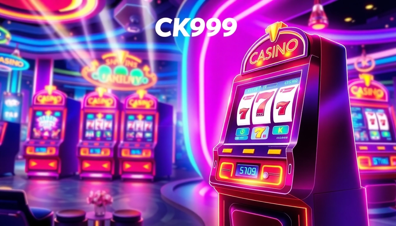 Engaging CK999 game interface showcasing colorful slots and betting options to entice online casino players.