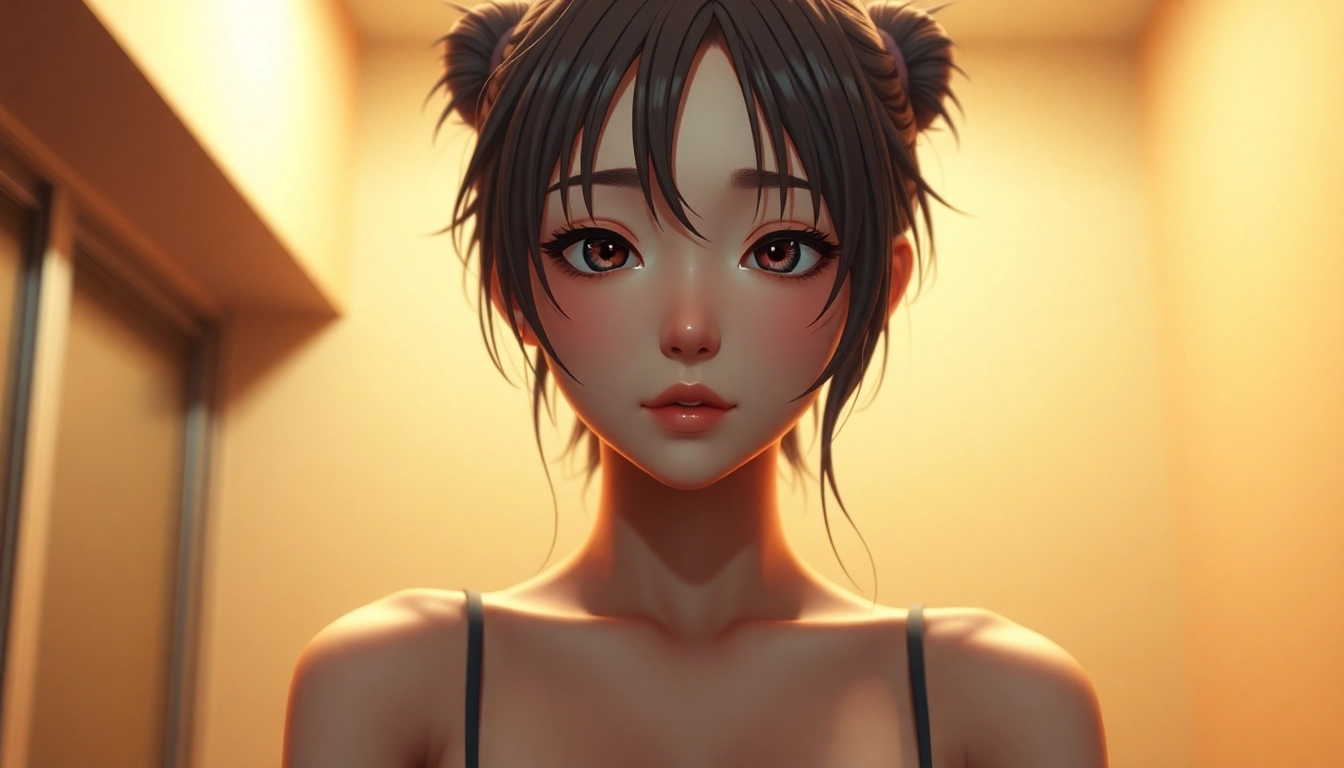 High-quality NSFW AI-generated visual depicting an anime-style character engaging in intimate pose, emphasizing realism and emotional depth for user engagement.