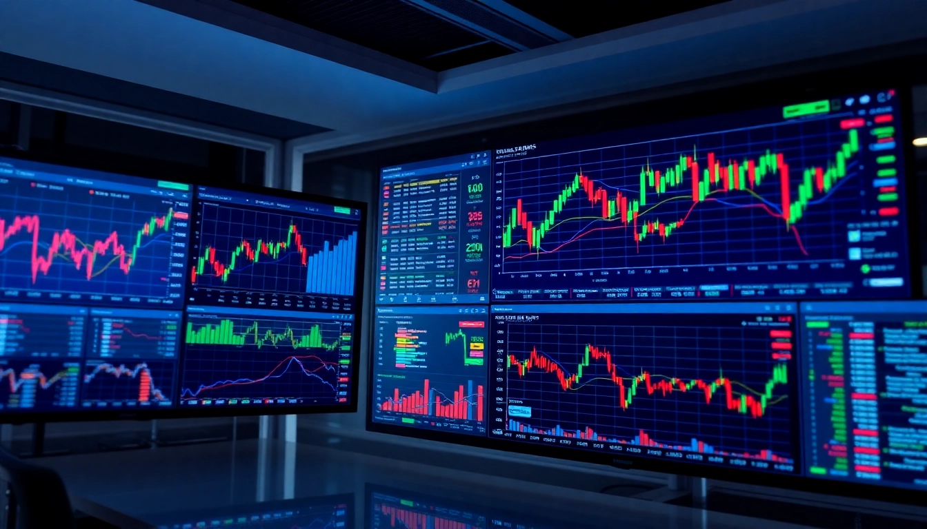 Trading view platform displaying real-time financial charts and market analysis for traders and